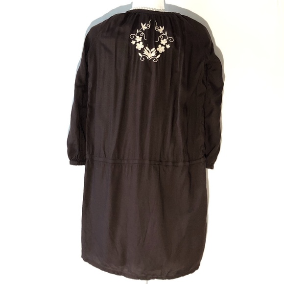 Lucky Brand Brown Cream Embroidery Dress Tunic - Picture 2 of 7
